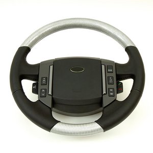 Land Rover Discovery 3 Carbon Fibre Silver Steering Wheel Preview